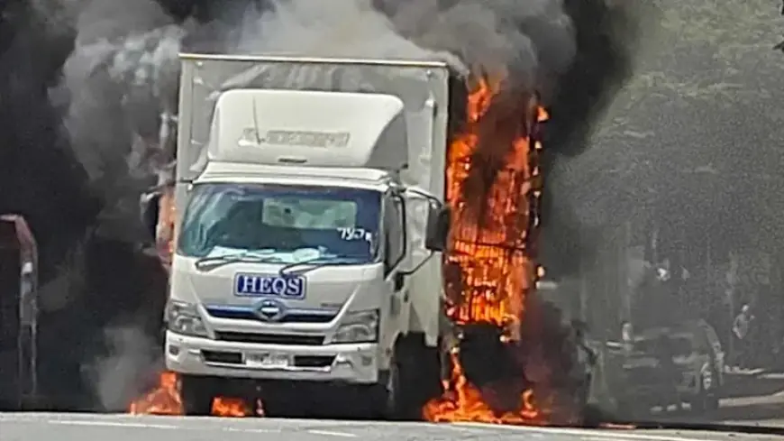 Truck Fire Shuts Down Ann Street in CBD Again