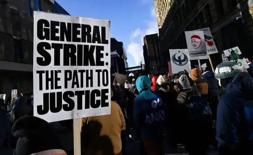 Minneapolis Faces Calls for General Strike Amid Immigration Crackdown