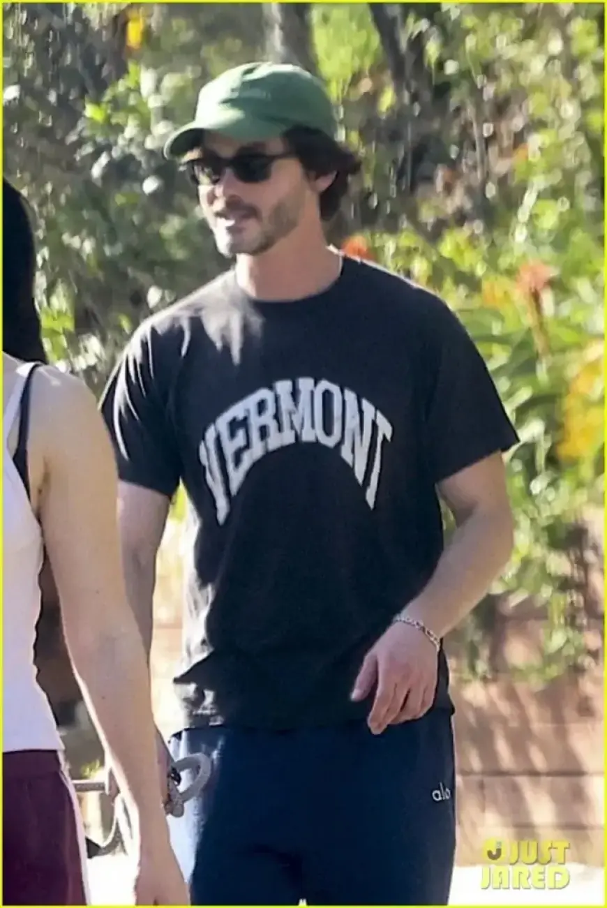 Joey King and Logan Lerman Enjoy Double Date Dog Walk