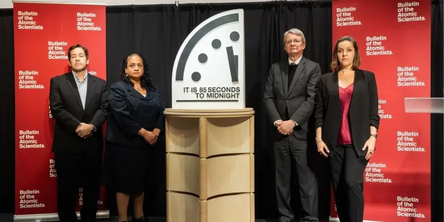 Doomsday Clock 2026 Moves to 85 Seconds to Midnight, as Atomic Scientists Warn the “Seconds” Era Is No Longer Symbolic