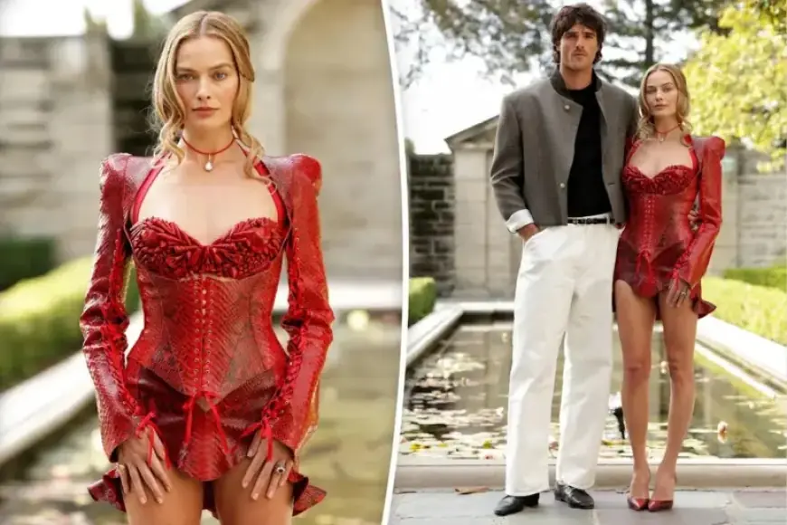 Margot Robbie, Jacob Elordi Dazzle at ‘Wuthering Heights’ LA Photo Call