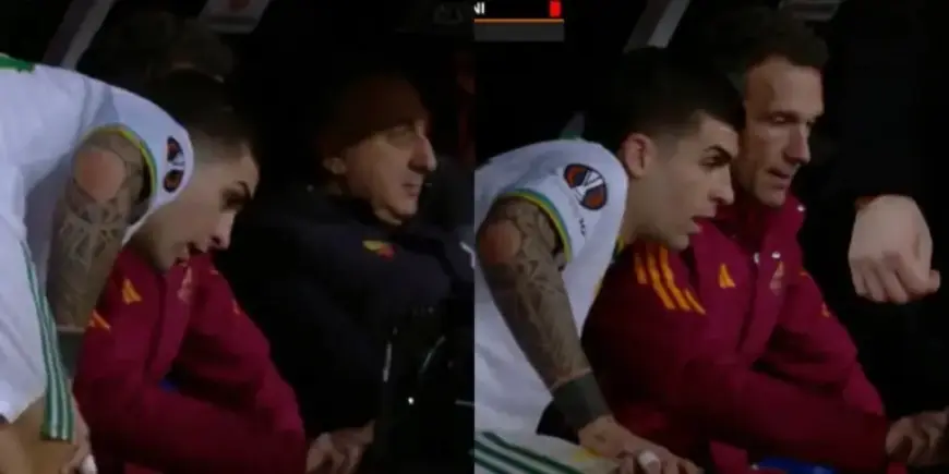 Mancini Challenges Red Card Decision by Reviewing Foul from Bench