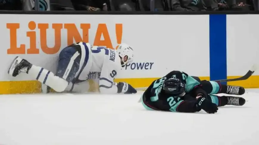 Kraken’s Catton Departs After Maple Leafs’ Ekman-Larsson’s Major Hit