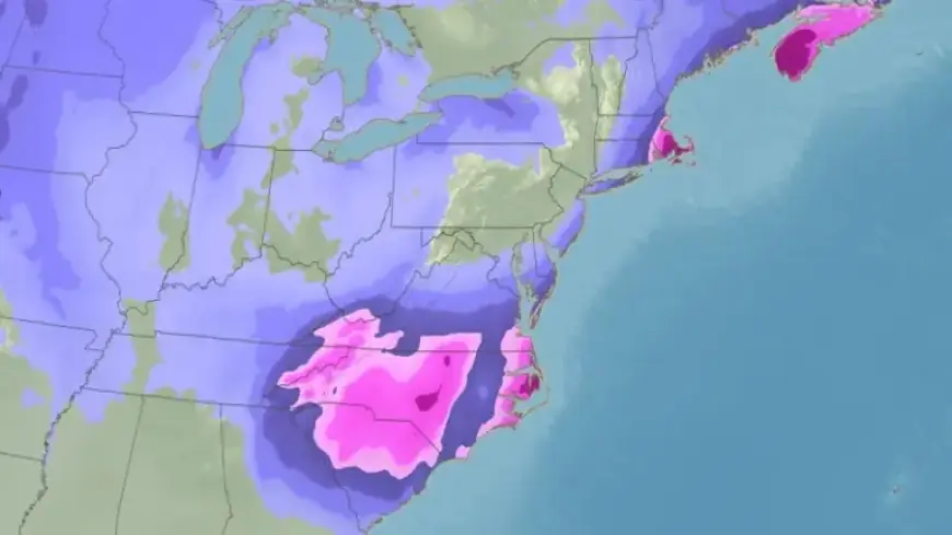 Bomb Cyclone to Slam Southeast with Snow; Coastal New England at Risk