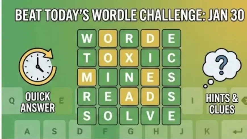 Wordle Hints and Answer for Friday, January 30, 2026 ET: Today’s Puzzle Solution and What Made It Tricky