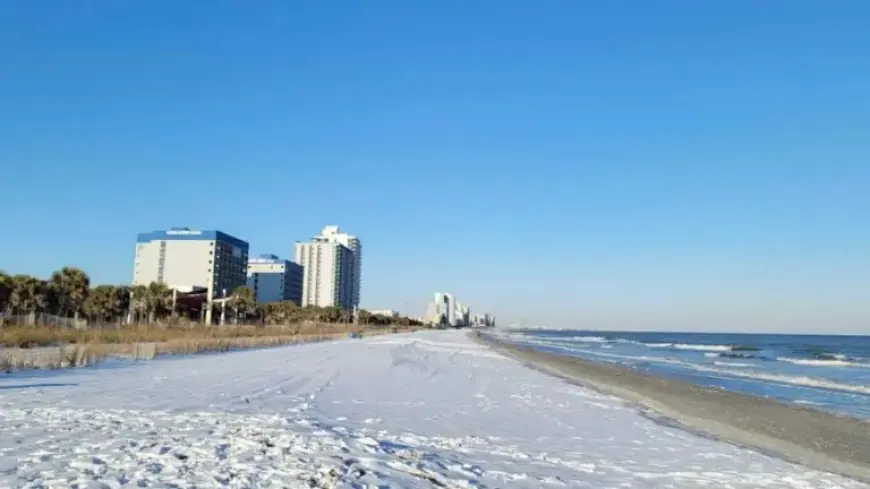Live Cameras Reveal Beach Snow and Road Conditions in Myrtle Beach