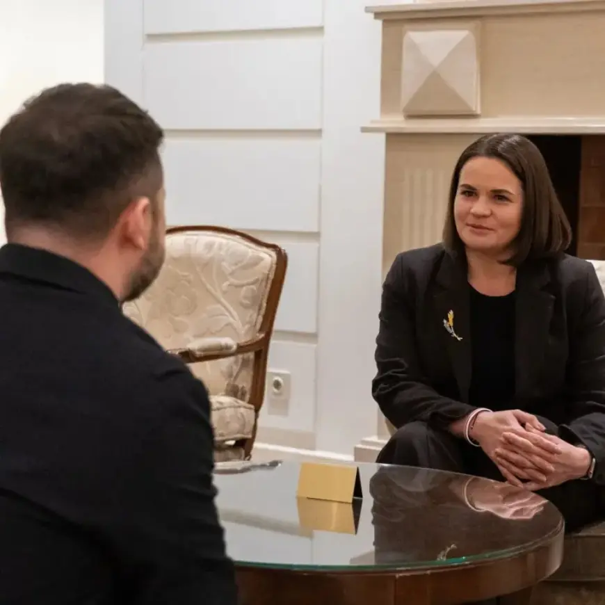 Zelensky and Tsikhanouskaya Convene for First Meeting in Vilnius