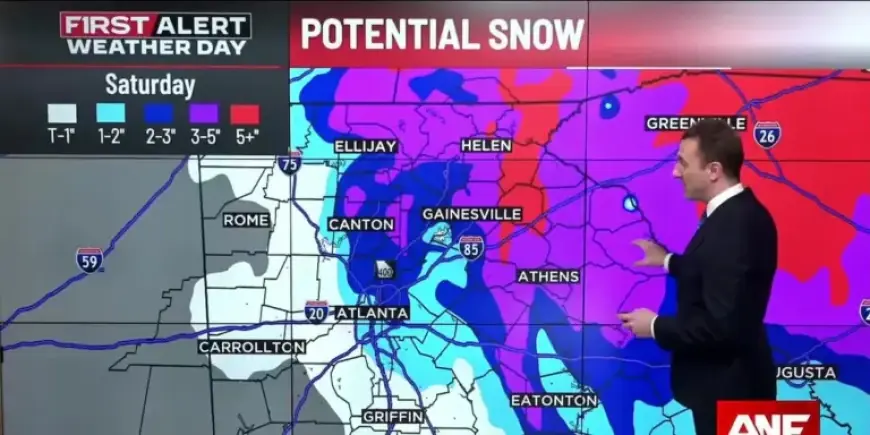 Major Winter Storm Hits Georgia with Heavy Snow and Dangerously Cold Temperatures