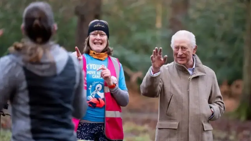 King Surprises Cancer Charity Parkrun Joggers with Heartfelt Greeting