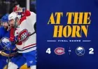 Canadiens Triumph 4-2 Over Sabres in Latest Matchup