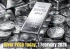 Silver price today falls to around $85 as a late-January surge unwinds