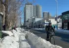 Toronto Cyclists Confront Snow-Blocked Lanes After Record Storm