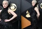 Lady Gaga leads Grammy red carpet 2026 as goth noir dominates fashion night