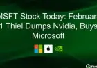Thiel Sells Nvidia Shares, Shifts Investment to Microsoft on Feb 1