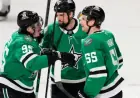 Stars Win Sixth Straight as Robertson Hits 200 Goals, Benn Scores Twice