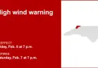 NWS Issues High Wind Warning for NC High Country Until Saturday Evening