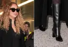 Mariah Carey Arrives in Milan for Winter Games in Iconic Knee-High Boots