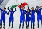 Italy Triumphs in Mixed Relay Short Track; Fontana Makes History
