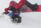 Chinese Snowboarder Injured in Frightening Olympic Fall, Leaves on Stretcher