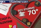 Storm Threats Loom Over Rainy Valentine’s Day Weekend in Dallas