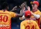 Zimbabwe Stuns Australia with 23-Run Victory at T20 World Cup, Muzarabani Shines