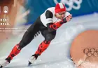 Laurent Dubreuil Wins Bronze in Long Track Speed Skating 500m Event