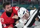 Tom Wilson ejected after fight as Canada storms past France at Olympics