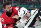 Tom Wilson Engages in Rare Olympic Hockey Fight for Canada