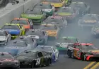 Massive Crash Halves Daytona 500 Field