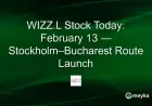 WIZZ.L Stock Update: Launching Stockholm-Bucharest Route on February 13