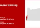 Freeze Watch: Freeze warning for South Central Oregon Coast and Curry County Coast
