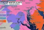 National Weather Service issues winter storm warnings as nor'easter targets DC, Maryland and Virginia
