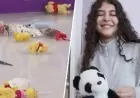 Stuffed Animals Olympics: Young Flower Kids Rush the Ice After Figure Skating Programs