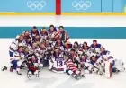Johnny Gaudreau honored as Team USA brings his children onto the ice during Olympic medal ceremony