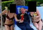 Stephen Hawking: stephen hawking pictured in Epstein files with bikini-clad women sipping cocktails