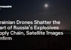 Satellite Imagery Reveals Widespread Damage at Russian Military and Industrial Sites After Drone and Missile Strikes