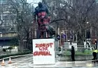Man, 38, arrested after Parliament Square Churchill statue defaced with Zionist message