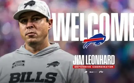 Bills Appoint Ex-Buffalo Safety Jim Leonhard as Defensive Coordinator