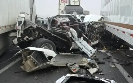 Fog-Blanketed California Highway Sees 59-Vehicle Pileup, Injuring 10
