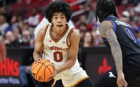 Brown and Rooths Lead Louisville to 88-74 Victory Over SMU