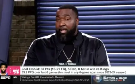 Kendrick Perkins Apologizes to Joel Embiid and Daryl Morey