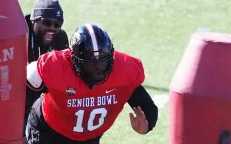 Top 10 Standouts: Lee Hunter, TJ Parker, Diego Pavia Shine at 2026 Senior Bowl
