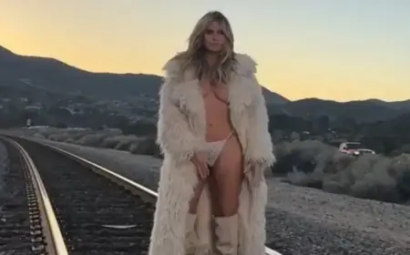Heidi Klum Dons Fur Coat, Teases New Diplo Collaboration