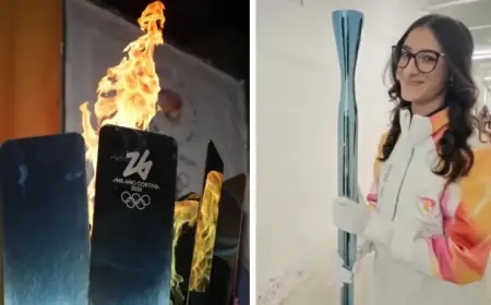 Olimpiadi 2024: Nadia Battocletti Carries Torch in Trento