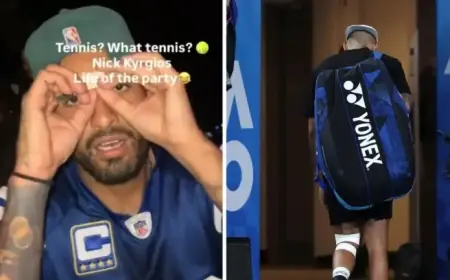 Kyrgios Nightclub Video Surfaces Ahead of Second Australian Open Exit