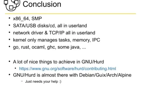 GNU Hurd Nears Completion: x86_64, SMP, and 75% Debian Package Build Success