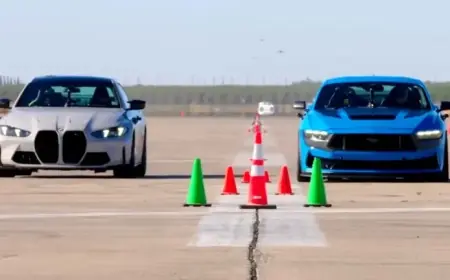 Mustang Dark Horse Outpaces BMW M4 with Unique Strategy