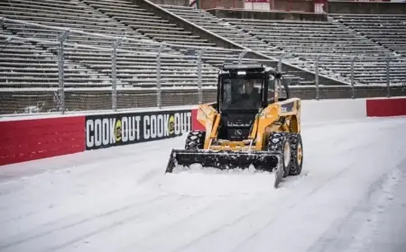 Historic Snowfall Delays NASCAR Clash at Bowman Gray Again