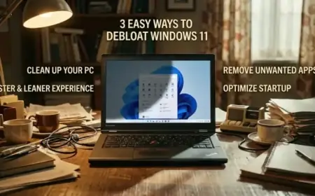 Enhance Windows 11 Speed: 3 Simple Debloating Techniques