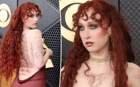 Chappell Roan’s Bold Grammys 2026 Look: Faux Piercings and Tattoos Flaunted